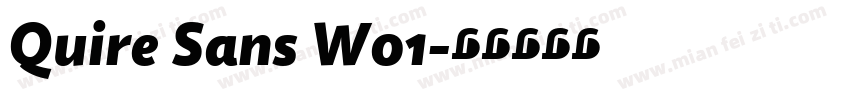 Quire Sans W01字体转换